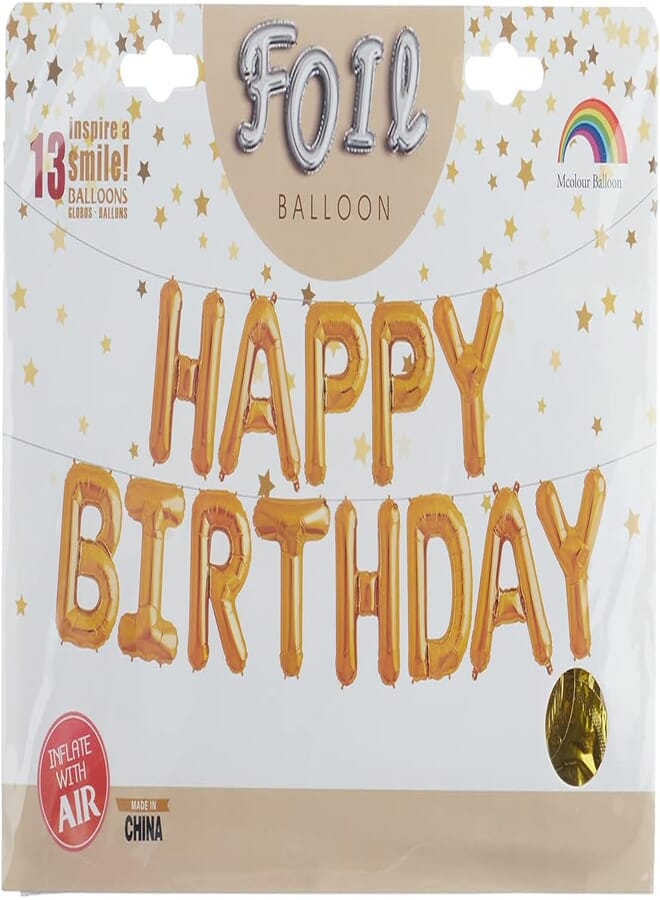 Mcolour Balloon Helium Balloons for Birthday Parties, 13 Pieces - Multi Color