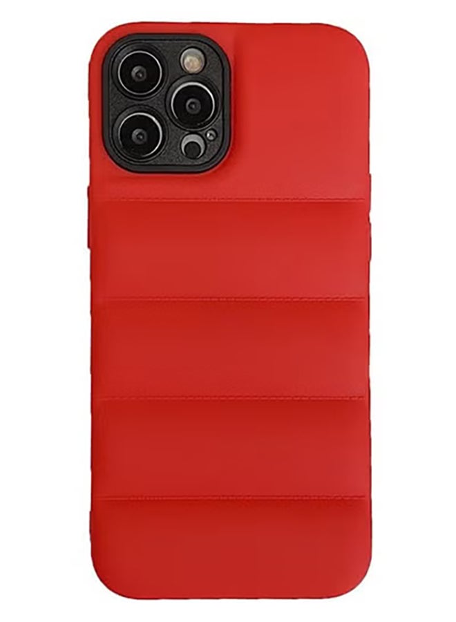 COVERSCART حافظة جاكيت مبطن أحمر (مات) لآيفون 14 برو ماكس - Image 1