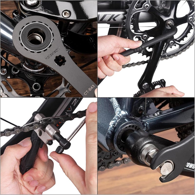 cyclists 22-Piece Bike Tool Kit with Storage Bag for Bicycle Maintenance - Image 4