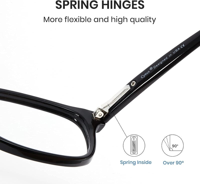 Cyxus Blue Light Glasses for Men Women Reduce Eye Strain UV Blocking for Computer Screen 8082 - Image 5