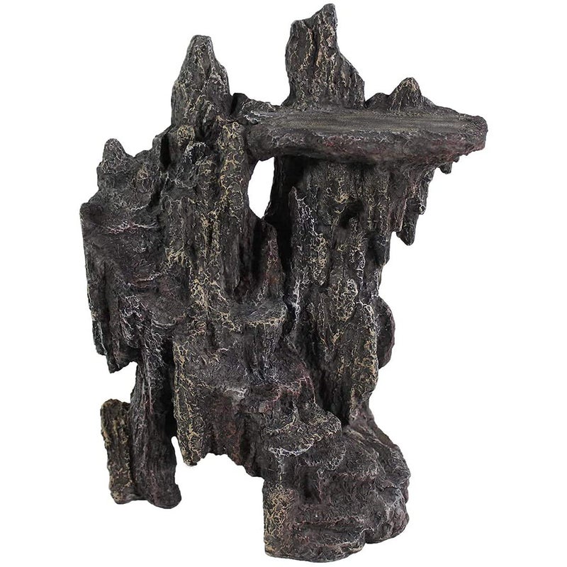 Penn Plax Penn-Plax Reptology Shale Step Ledge Cave Hideout - Aquarium & Terrarium Decoration - for Fish, Reptiles, Amphibians, and Small Animals - Large 2 (REP189) - Image 1