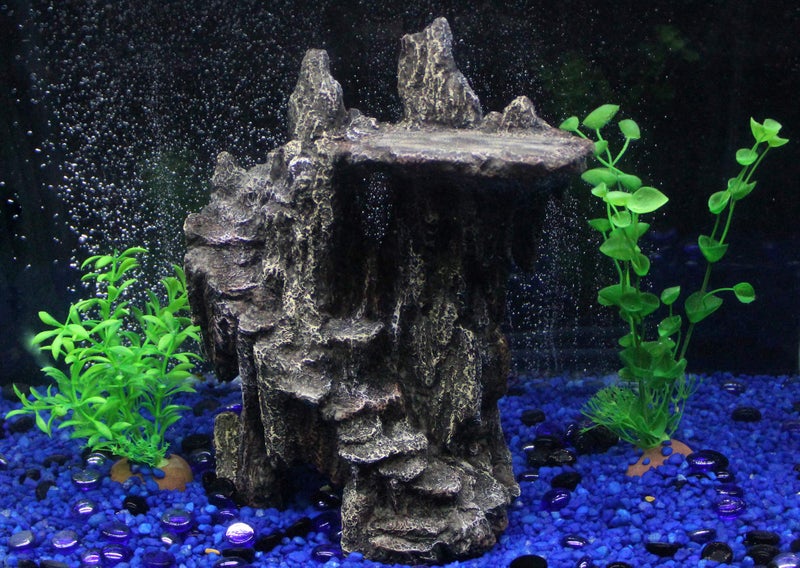 Penn Plax Penn-Plax Reptology Shale Step Ledge Cave Hideout - Aquarium & Terrarium Decoration - for Fish, Reptiles, Amphibians, and Small Animals - Large 2 (REP189) - Image 5