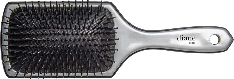 Diane Silver Cushion Paddle Brush, Large, 13 Row (D1037) - Image 1