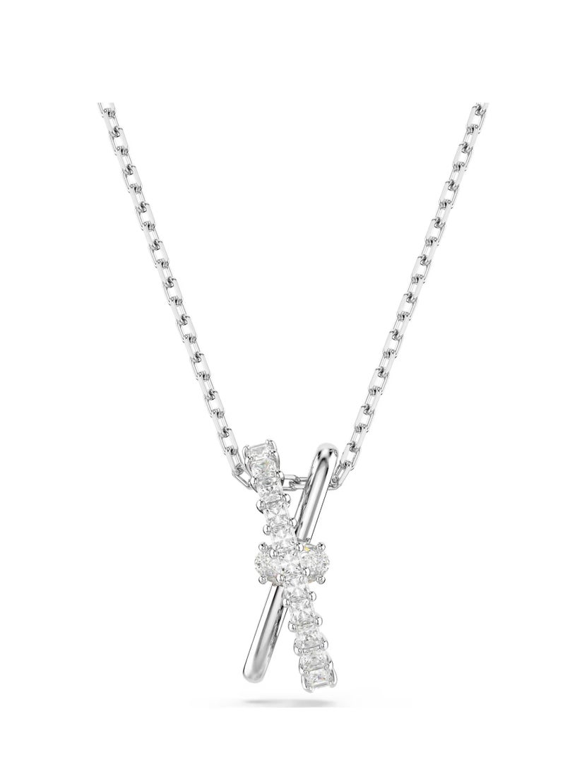 Generic Hyperbola Necklace Mixed Cut, Rotated, Silver  - Image 1