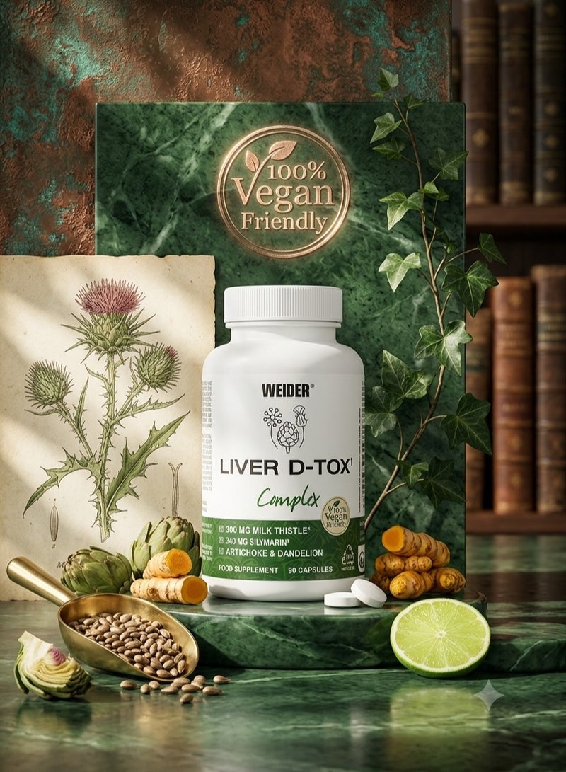 Weider Liver D-TOX Complex 90 Capsules – Advanced Liver Support, Detoxification & Antioxidant Formula - Image 4
