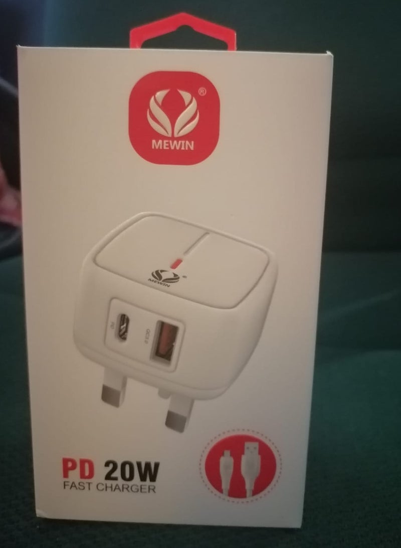 general 20W Type C Dual Port Wall Fast Charger - Image 1