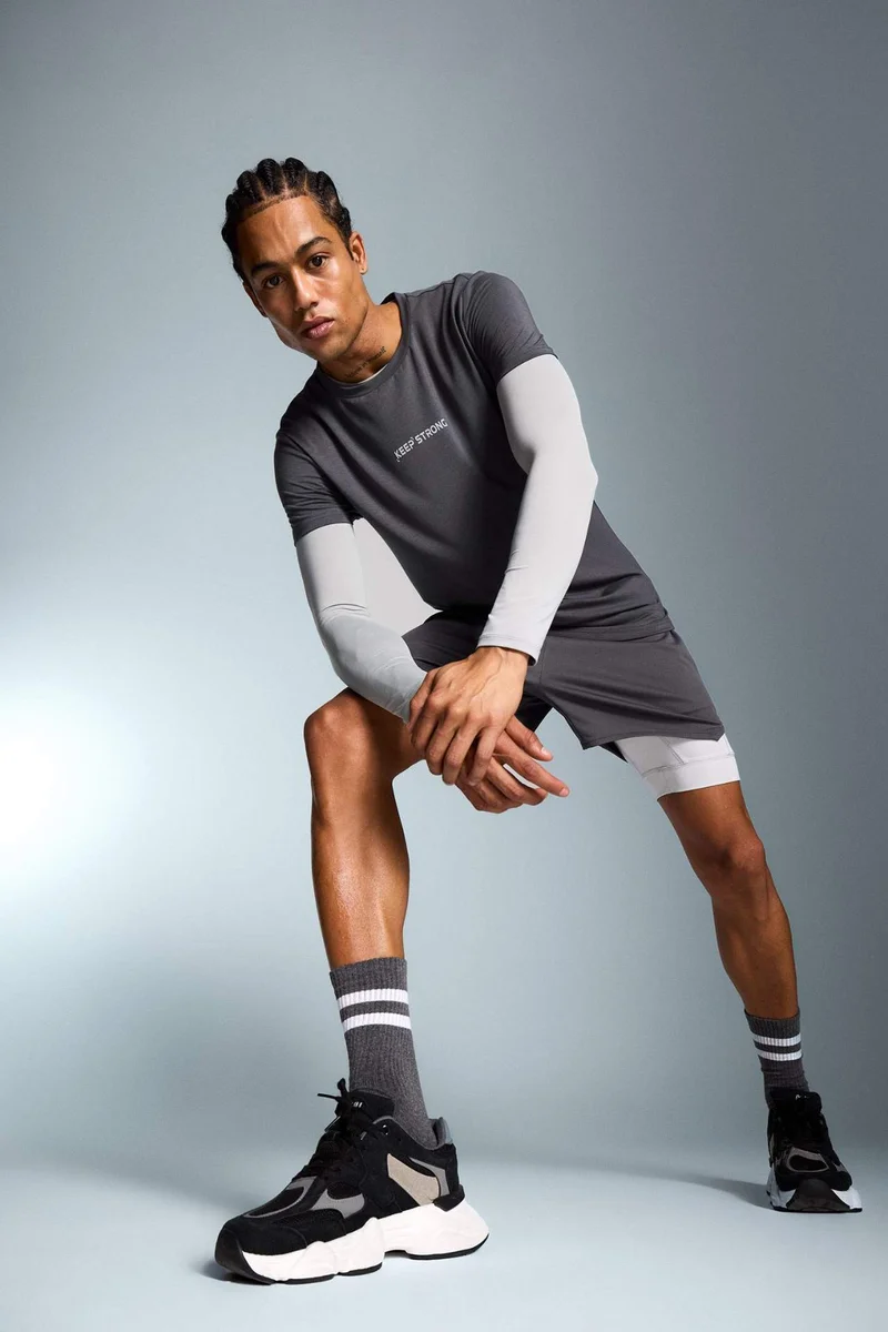 DeFacto DeFactoFit Slim Fit Sports Cotton Shorts
