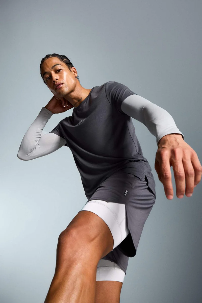 Defacto  DeFactoFit Slim Fit Sports Cotton Shorts for Men | Best Price UAE