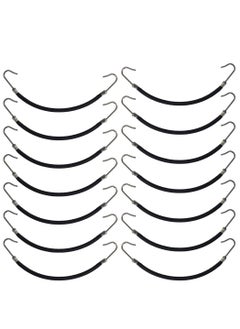24 Pieces Ponytails Hooks Elastic Band Hair Clips Rubber Bands Holder Hair Styling for Women Girls Black
