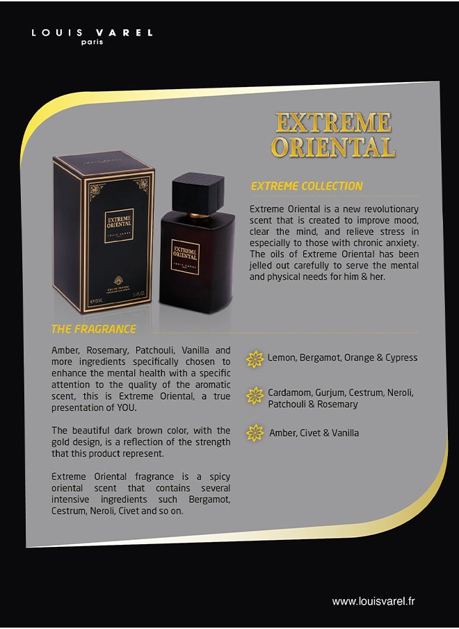 LOUIS VAREL - Louis Varel, Extreme Oriental EDP 100ml Perfume - Image 1