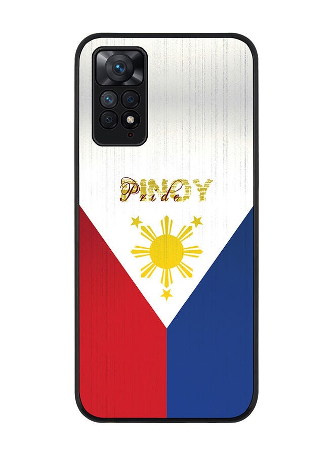 Stylizedd Rugged Black edge case for Redmi Note 11 4G/Redmi Note 11S Slim fit Soft Case Flexible Rubber Edges Anti Drop TPU Gel Thin Cover - Pinoy Pride - Image 1