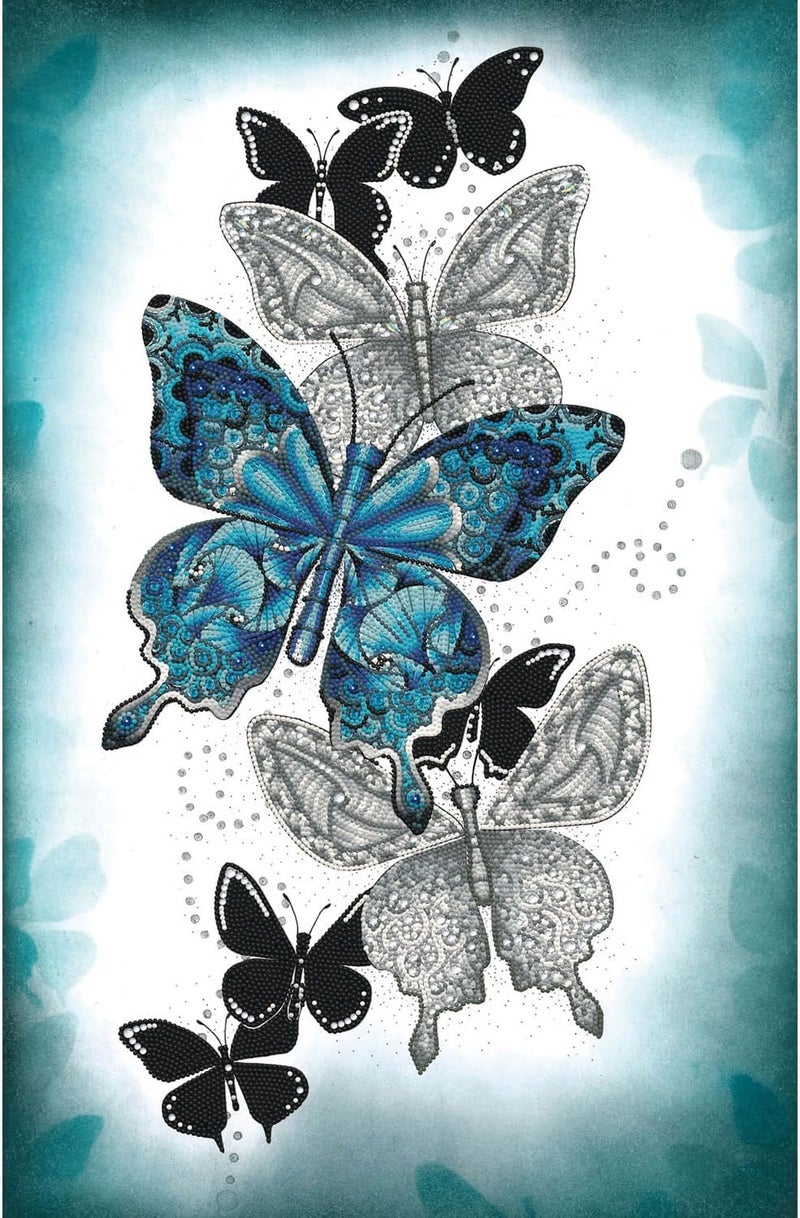 DIAMOND DOTZ ® - Butterfly Trail, Partial Drill, Round Dotz, Diamond Painting Kits, Diamond Art Kits for Adults, Gem Art, Diamond Art, Diamond Dotz Kits, 28.4"x18.5" - Image 2