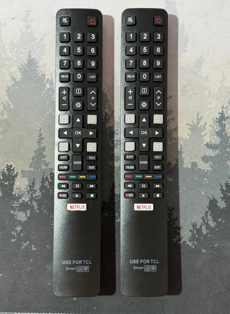 سمارت ريموت تلفاز TCL الذكي LED/LCD – يعمل بالأشعة تحت الحمراء مع أزرار أرقام واختصار نتفليكس