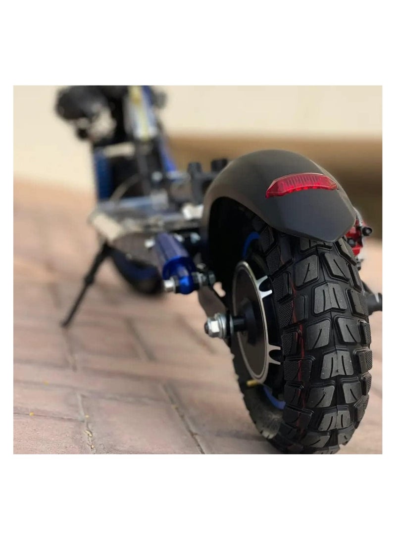 Electric Scooter - c10 Model, LED Lights, USB Charging, Anti-Theft, 40 km Range, Adjustable Handlebar, Dual Suspension, Multicolor - Image 4