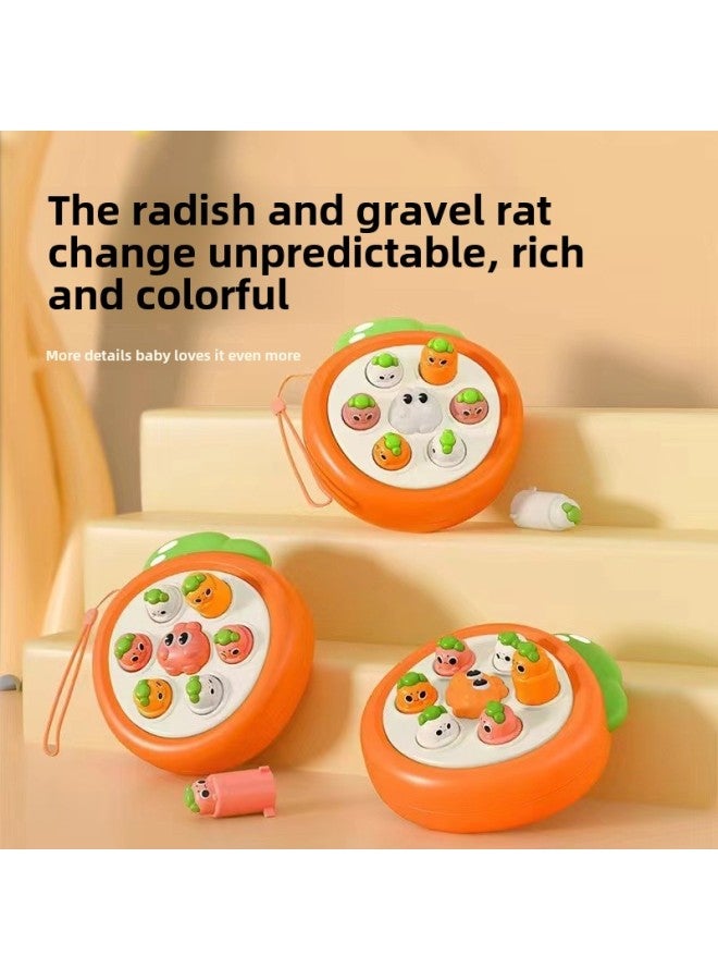 Pocket Mini Hamster Press Music Baby Early Education Educational Baby Boys And Girls Finger Press Toy Young Children-Color: Whack-a-mole Playing With Joy - Image 4