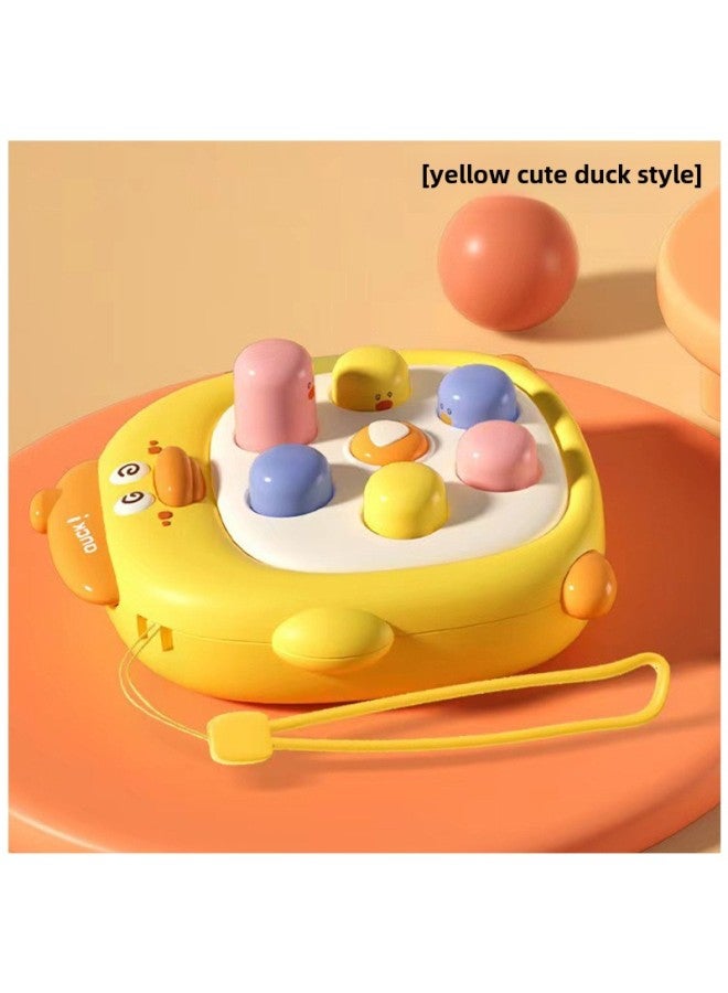 Pocket Mini Hamster Press Music Baby Early Education Educational Baby Boys And Girls Finger Press Toy Young Children-Color: Whack-a-mole Playing With Joy - Image 1
