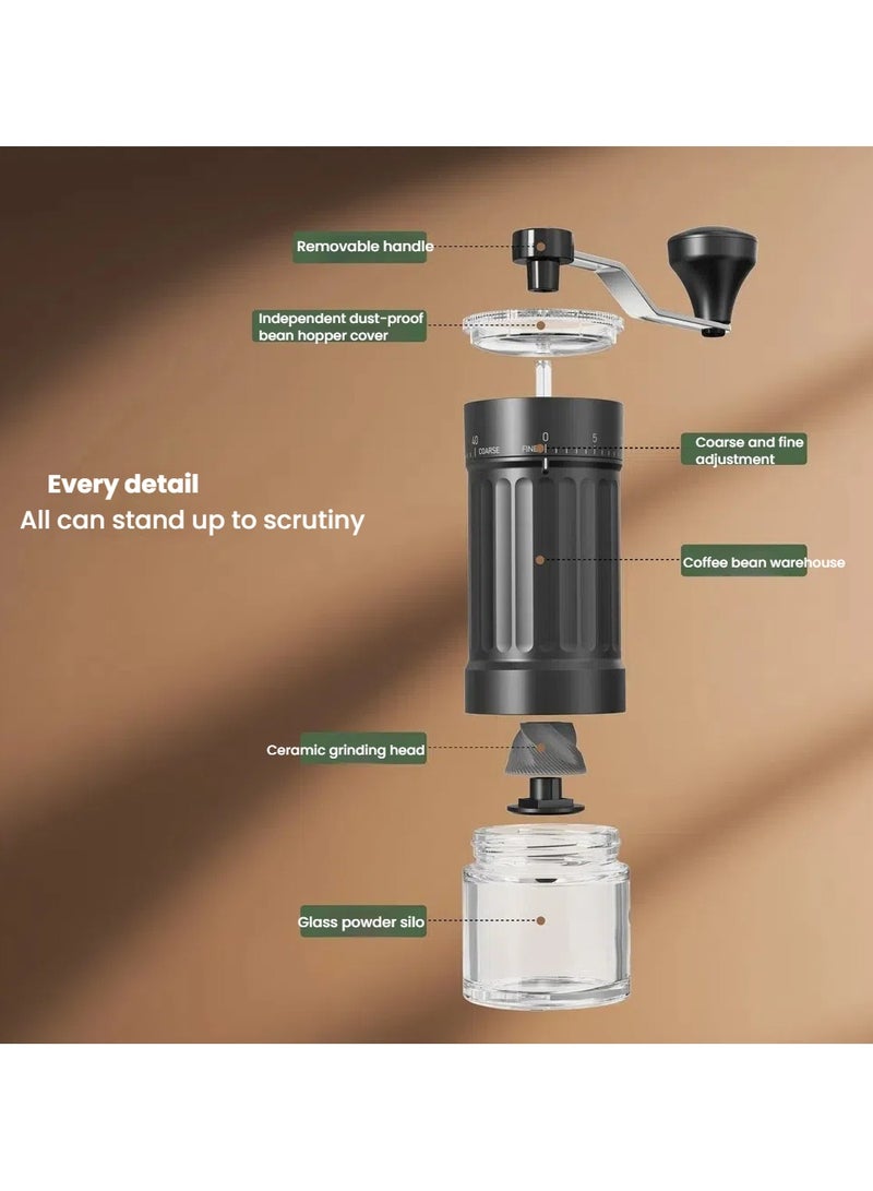 general Hand crank coffee machine grinder small grinder external adjustment portable grinder coffee utensils - Image 2