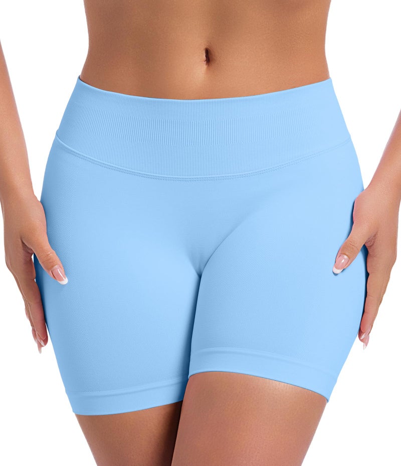 OVESPORT 3 Pack Seamless Women Workout Shorts Scrunch Butt Lifting Gym Booty Biker Shorts - Image 4