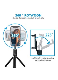 TYCOM TyCom Selfie Stick, 3 in 1 Extendable Selfie Stick Tripod with Detachable Bluetooth Wireless Remote Phone Holder for iPhone 12/Xs/iPhone 8/iPhone 11/11pro, Galaxy S10/S9 Plus/S8/Note8, LG (P40, Black)  - Image 2