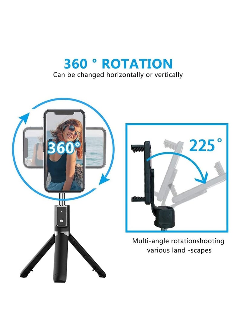 TYCOM - TyCom Selfie Stick, 3 in 1 Extendable Selfie Stick Tripod with Detachable Bluetooth Wireless Remote Phone Holder for iPhone 12/Xs/iPhone 8/iPhone 11/11pro, Galaxy S10/S9 Plus/S8/Note8, LG (P40, Black) - Image 1