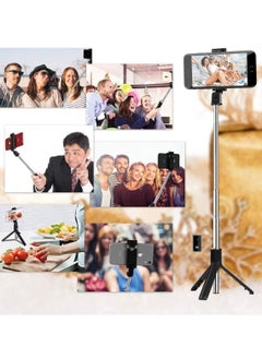 TYCOM TyCom Selfie Stick, 3 in 1 Extendable Selfie Stick Tripod with Detachable Bluetooth Wireless Remote Phone Holder for iPhone 12/Xs/iPhone 8/iPhone 11/11pro, Galaxy S10/S9 Plus/S8/Note8, LG (P40, Black)  - Image 4