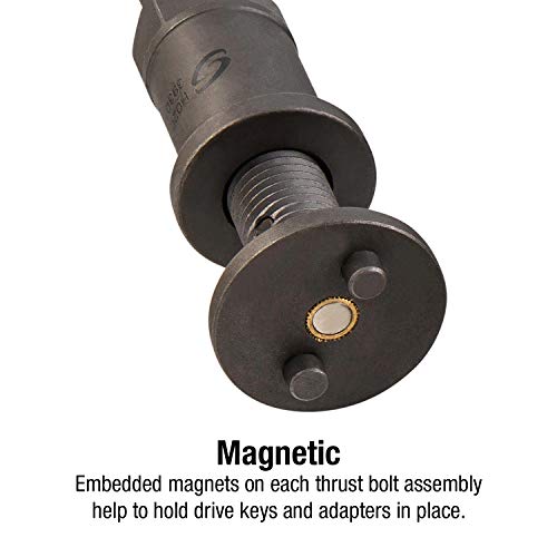 Sunex Tools 3930 Master Disc Brake Caliper Tool Set And Wind Back Kit, Compressor, Spreader Tool Set For Brake Pad Replacement With Magnetic Thrust Bolts, 18-Pieces - Image 4