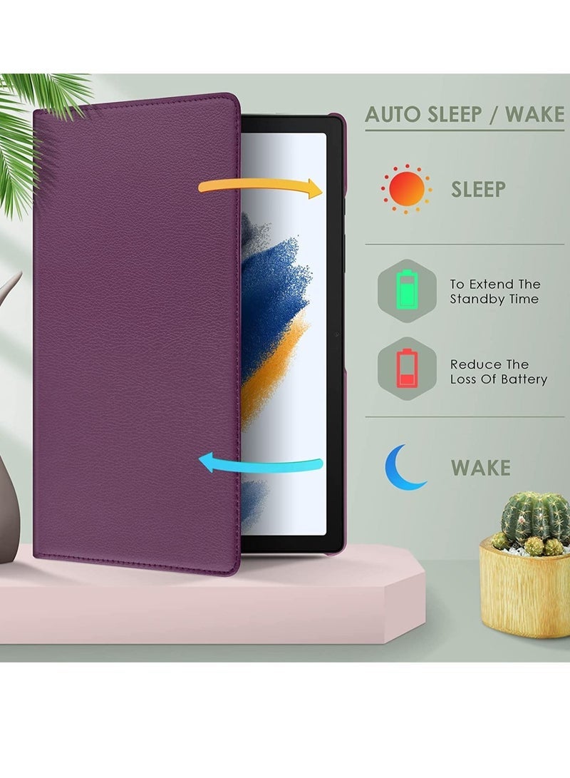 SmartGrist Case Compatible with Galaxy Tab A8 10.5" Case (SM-X200/X205/X207), Galaxy Tab A8 Case 10.5 inch,Auto Sleep/Wake 360° Rotating Stand Folio Leather Case for Tab A8 - Image 5