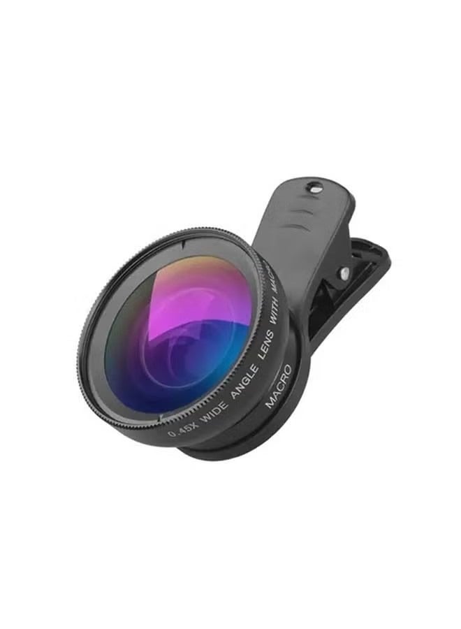 2 in 1 Phone Lens Clip，0.45WM Phone Lens Kit 0.45X Super Wide Angle and 12.5X Super Macro Lens HD Camera Lenses with Lens Clip for iPhone Samsung Huawei Xiaomi More Smartphone - Image 5