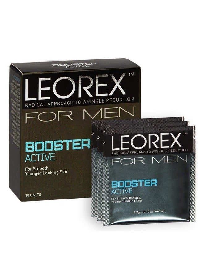 leorex LEOREX Booster Active For Men Anti-Wrinkle Tightening Lift Firm Cream - Ultra Cream Repair Facial Mask, Age Eraser Firming Creams, Rejuvenating Anti-Aging Creams 10 Treatments 33 Grams  - Image 1