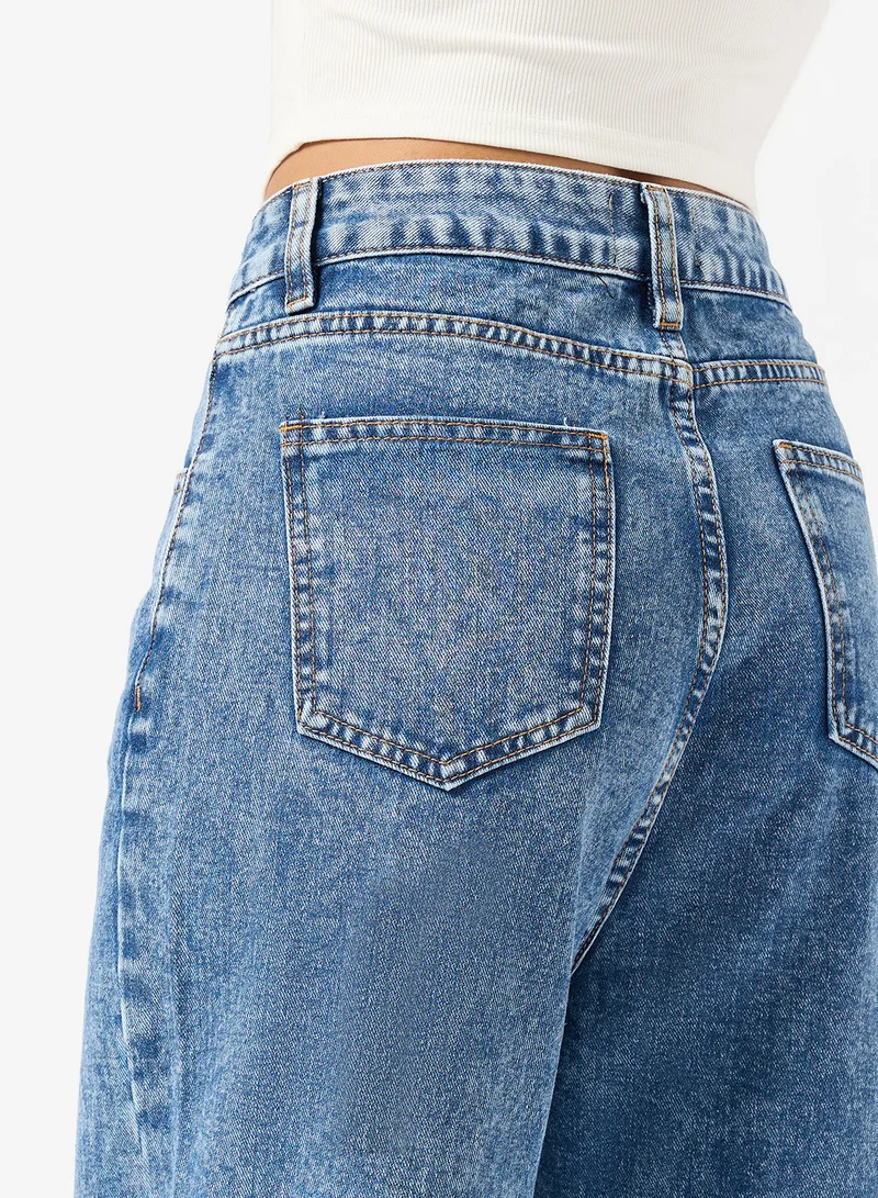 Ginger  Rhinestone Embellished Straight Fit Jeans for Women | Best Price UAE