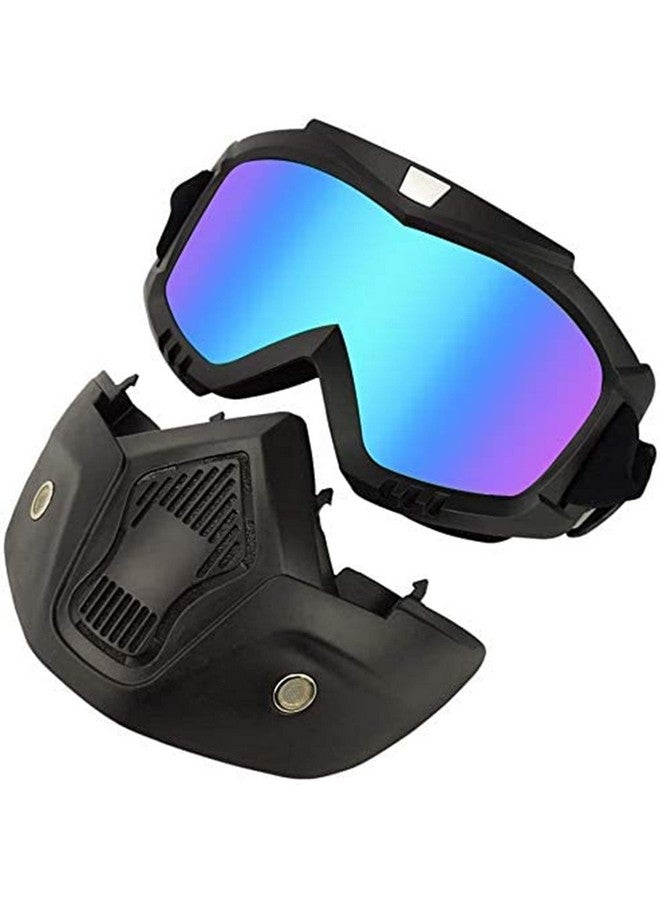 FABSPORTS protective goggles with detachable mask, Anti UV, Windproof, soft foam padded for comfort. Used for Motorcycle, Dirt Bike off road, ATV Ride, snowboarding, skiing, cycling etc - Image 2