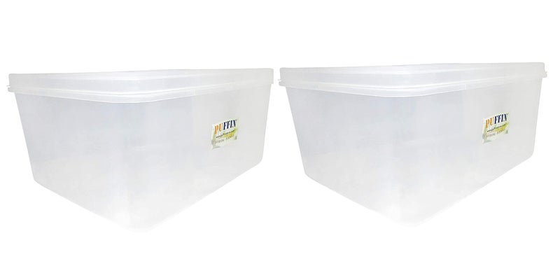 Puffin 40 Ltr Multipurpose Plastic Storage Container Box Clear, Transparent (2) - Image 1