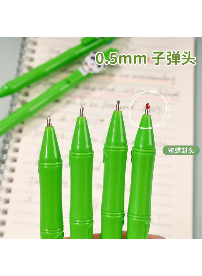 HELPS Panda Bamboo Press Pen Creative Student High Color Value Gel Pen 0.5 Bullet Office Signature Black Pen - Image 3