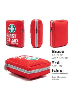 First Aid Kit - Small Compact First Aid Kit Bag(175 Piece) - Reflective Bag Design- Includes 2 x Eyewash, Instant Cold Pack, Emergency Blanket - pzsku/ZE48EA41621726D456FA7Z/45/_/1709703806/105583b1-4e38-44da-8978-949455343c1f