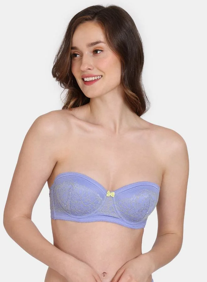 زيفامي صدريّة بالكوينت مبطنة بأسلاك وتفاصيل دانتيل وحمّالات قابلة للفصل من زيفامي