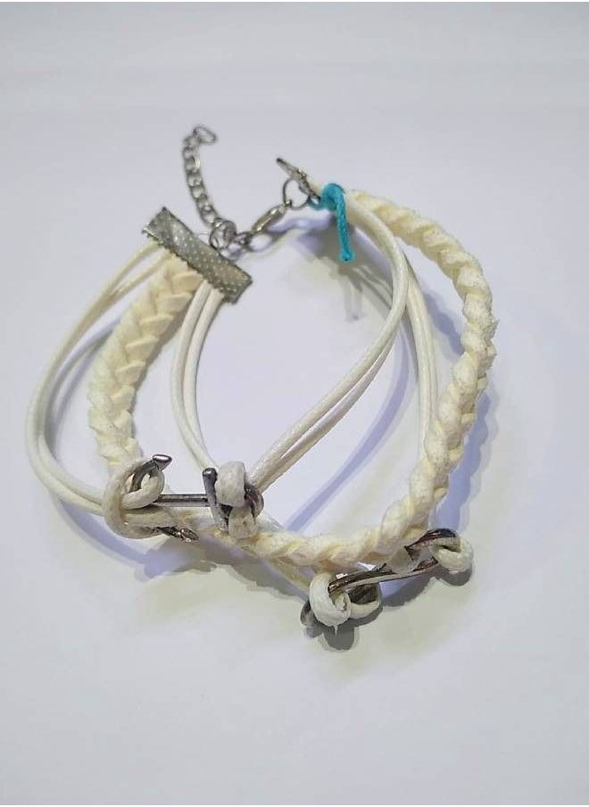 Elite Dose Anchor Infinity Leather Bracelet  - Image 2