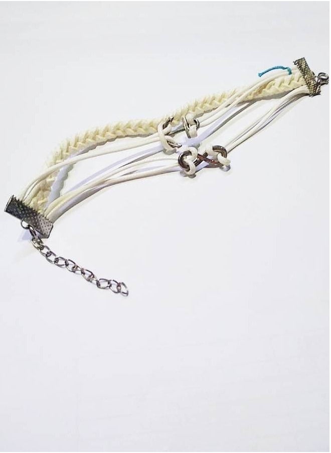Elite Dose Anchor Infinity Leather Bracelet  - Image 3