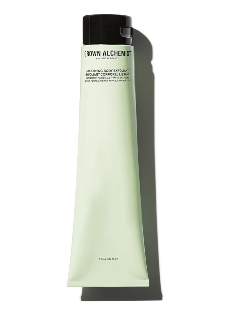 Grown Alchemist Body Exfoliator Smoothing Body Scrub Charcoal Peppermint and Pumice  Organic Exfoliating Scrub Targeting Cellulite Hyaluronic Acid Rejuvenating Dull and Aging Skin Natural 170 ml - Image 2