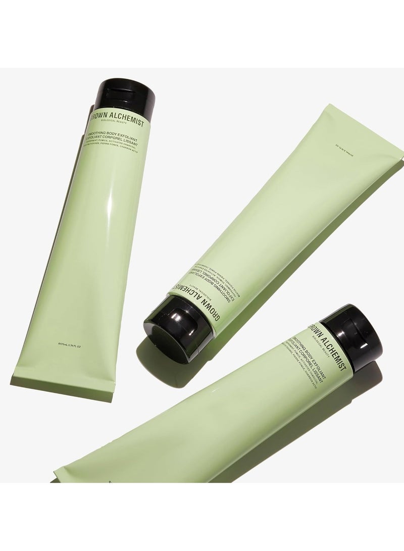 Grown Alchemist Body Exfoliator Smoothing Body Scrub Charcoal Peppermint and Pumice  Organic Exfoliating Scrub Targeting Cellulite Hyaluronic Acid Rejuvenating Dull and Aging Skin Natural 170 ml - Image 4