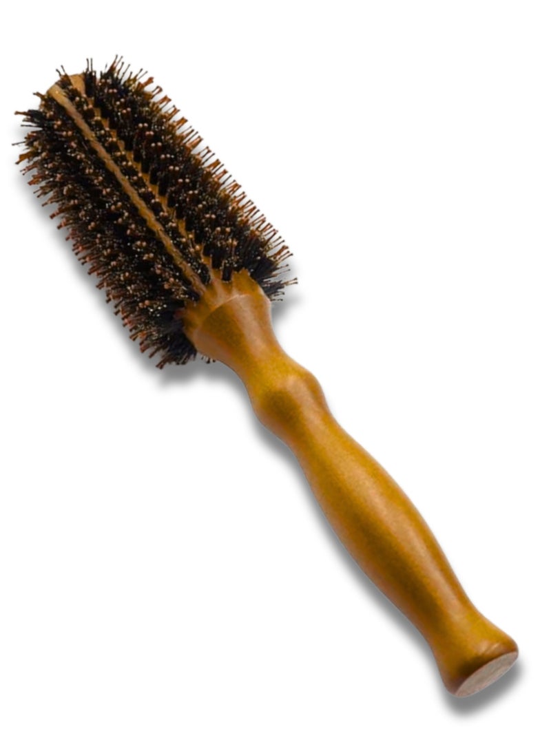 بونيتا Rounded Styling Wooden Hair Brush For Hair Dryer فرشاة شعر خشبية مستديرة لتصفيف الشعر، مناسبة لمجفف الشعر - Image 2
