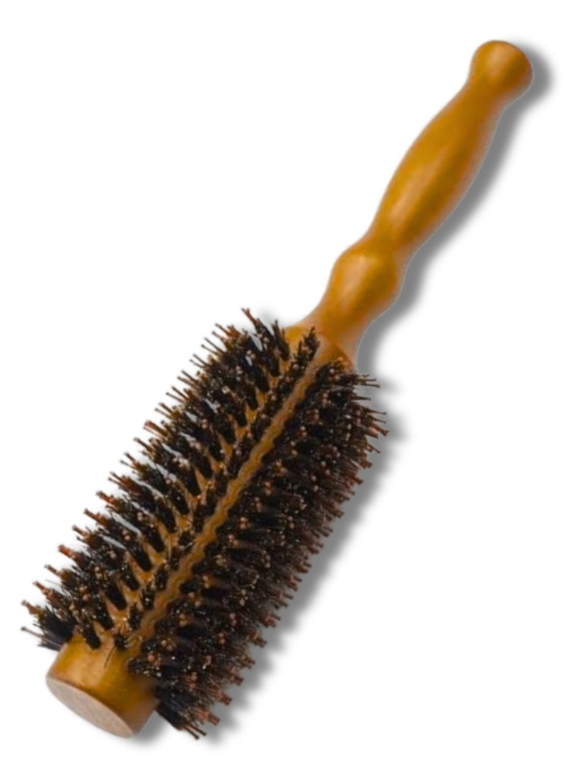 بونيتا Rounded Styling Wooden Hair Brush For Hair Dryer فرشاة شعر خشبية مستديرة لتصفيف الشعر، مناسبة لمجفف الشعر - Image 3