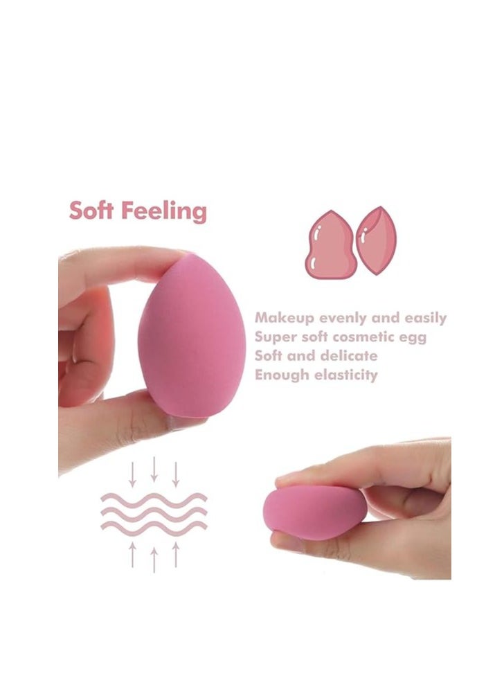 Generic - Assorted Color Makeup Sponges in Jar Set, 6 Pieces, Beauty Blender for Foundation and Concealer, Soft, Latex-Free Makeup Sponges, for Even and Smooth Makeup Application, Multiple Colors - Image 1