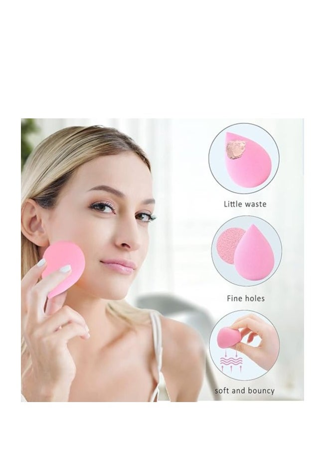 Generic - Assorted Color Makeup Sponges in Jar Set, 6 Pieces, Beauty Blender for Foundation and Concealer, Soft, Latex-Free Makeup Sponges, for Even and Smooth Makeup Application, Multiple Colors - Image 1