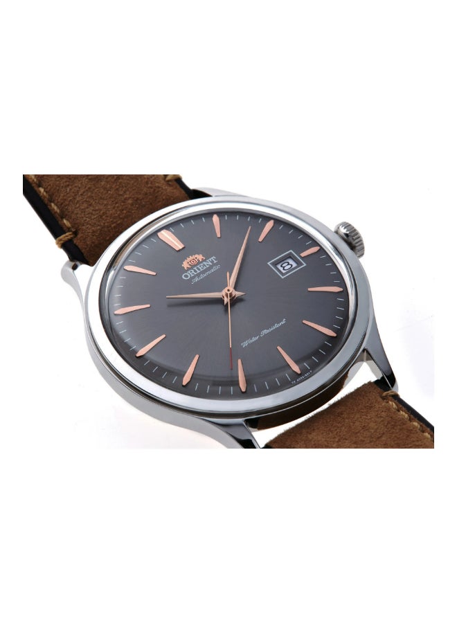ORIENT Men ORIENT Classic Bambino V4 AC08003A - Leather Male Mechanical 3 hands - Image 4