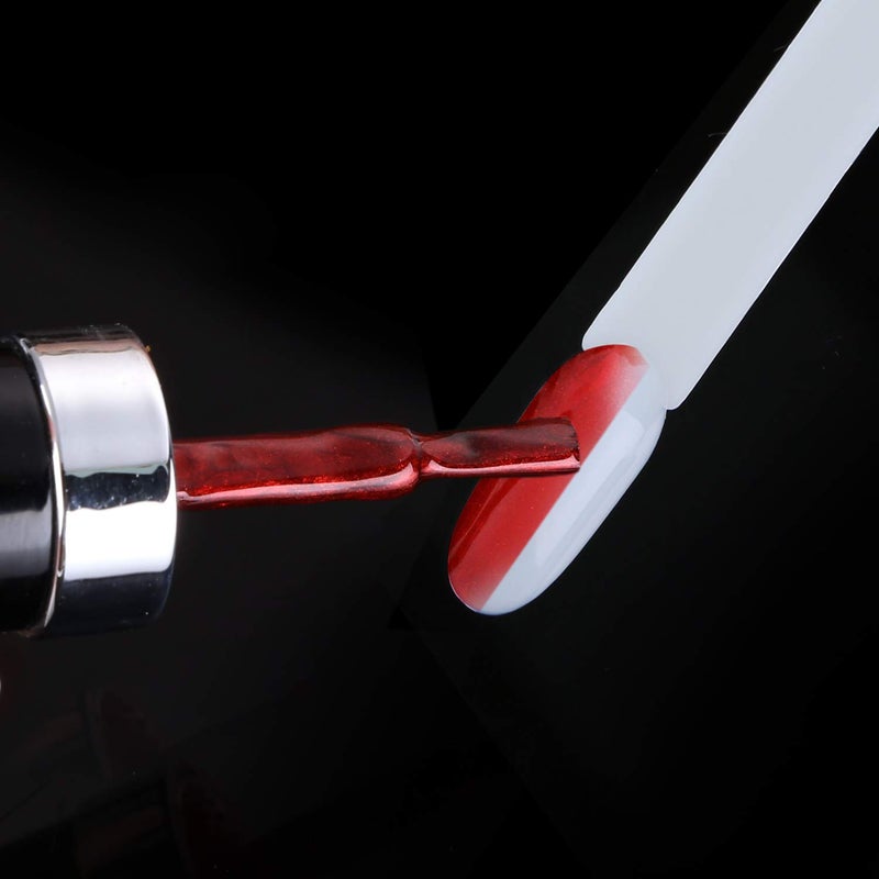 LoveBB 150 Pcs Natural Nail Tips Sticks Plastic Nail Wheel Display Practice Nail Sticks With Metal Split Ring Holder - Image 5