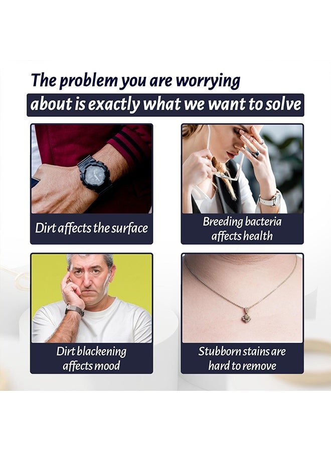 Jaysuing 【Jewelry Cleaner Spray】This miracle spray effectively removes dirt, grime, oil buildup and more from any jewelry without loss of quality. Bring your drab looking piece back to its natural luster and its finest look, just like it was brand new. - Image 4