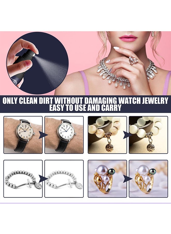 Jaysuing 【Jewelry Cleaner Spray】This miracle spray effectively removes dirt, grime, oil buildup and more from any jewelry without loss of quality. Bring your drab looking piece back to its natural luster and its finest look, just like it was brand new. - Image 5