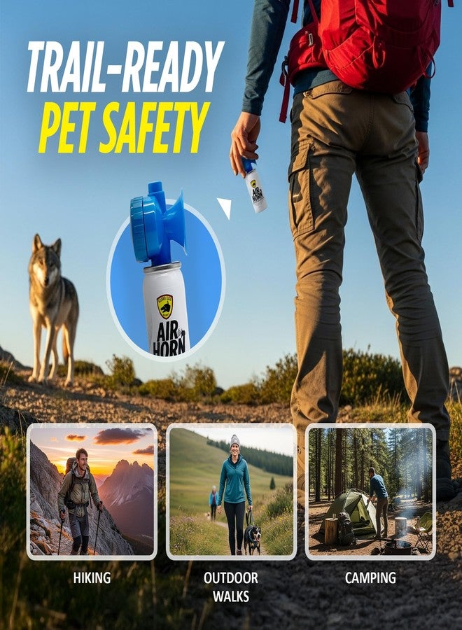 GUARD DOG SECURITY Air Horn for Dogs, Powerful Blow Air Horns training and behavior aids, Air Horn for Safety, Stops Barking, Jumping, Fighting, Chasing, Works as coyote deterrent (1 Pack w/whistle) - Image 4