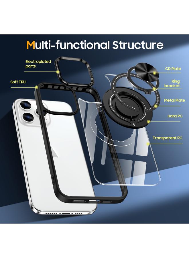 اس-توب جراب لهاتف iPhone 15 Pro Max مزود بحلقة دوارة مغناطيسية - Image 5