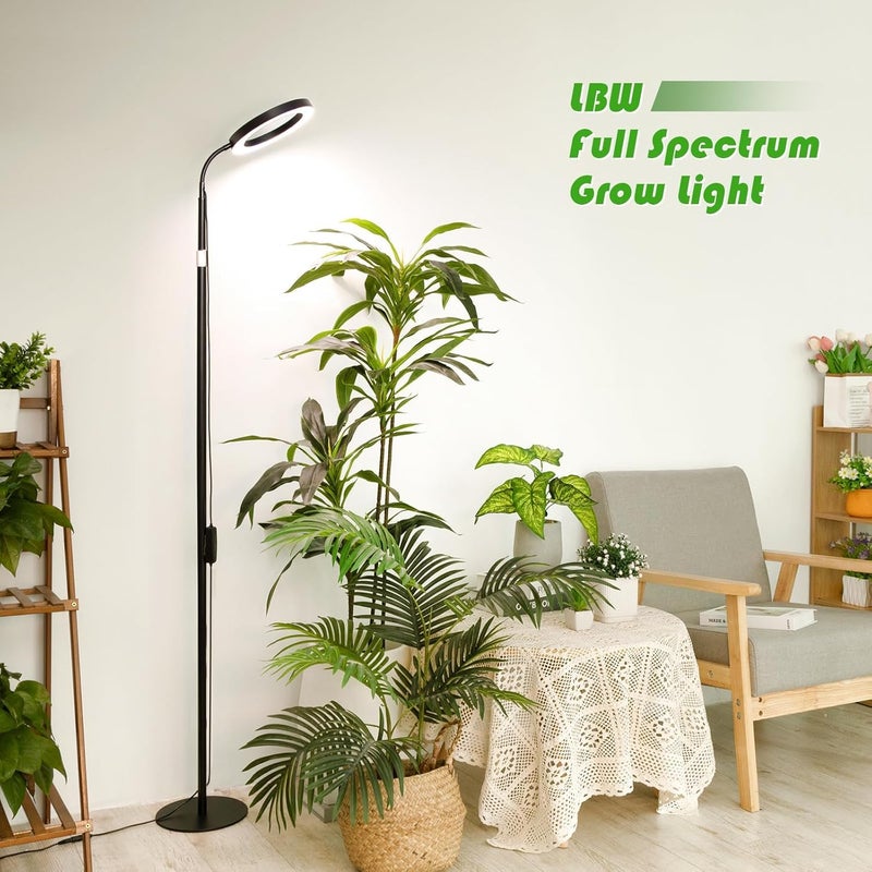 LBW Grow Lights for Indoor Plants with Stand Full Spectrum, Floor Plant Lights for Indoor Growing, 108 LEDs Standing Plant Lamp, 4/8/12H Auto Timer, 6 Brightness,68inchs Height Adjustable,7.8 Diameter - Image 2